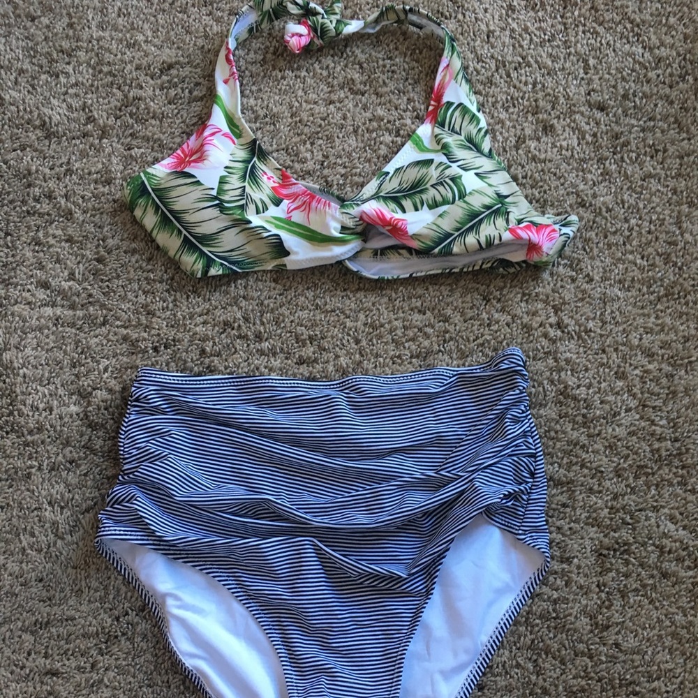 Cupshe high waisted 2 piece swimsuit